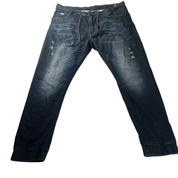 Buffalo David Bitton Zoltan-X Jogger‎ 38x30 Distressed Drop Crotch READ - Picture 1 of 16